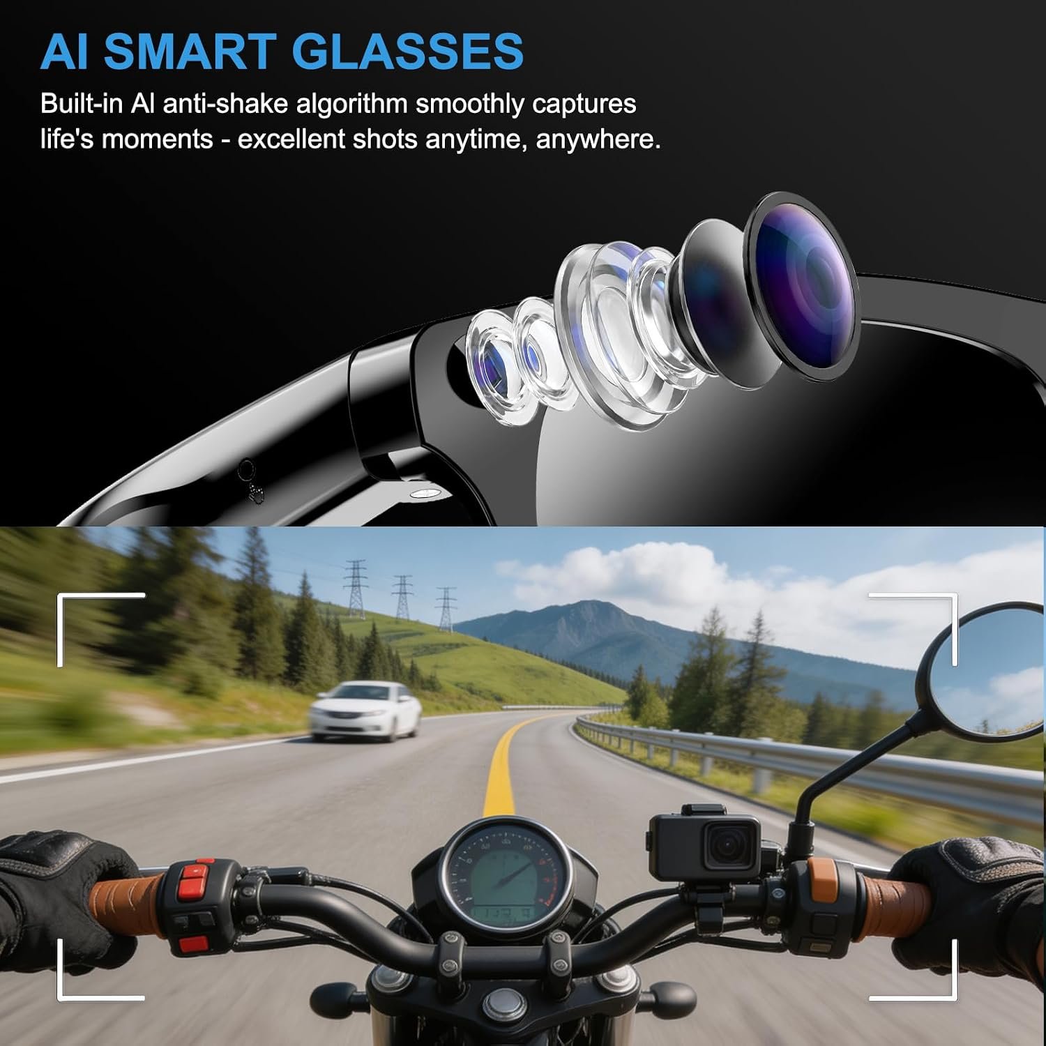 Best AI Smart Glasses 4K Video Recording & Real-Time AI Translation 2026 - Image 2