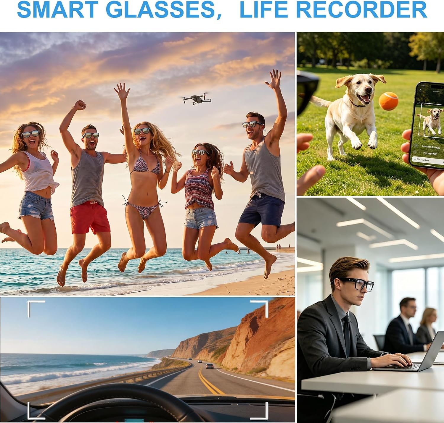 Best AI Smart Glasses 4K Video Recording & Real-Time AI Translation 2026 - Image 4