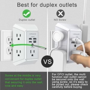 Best Multi Outlet Surge Protector Wall Charger 2026 – Ultimate QINLIANF 5 Outlet Extender